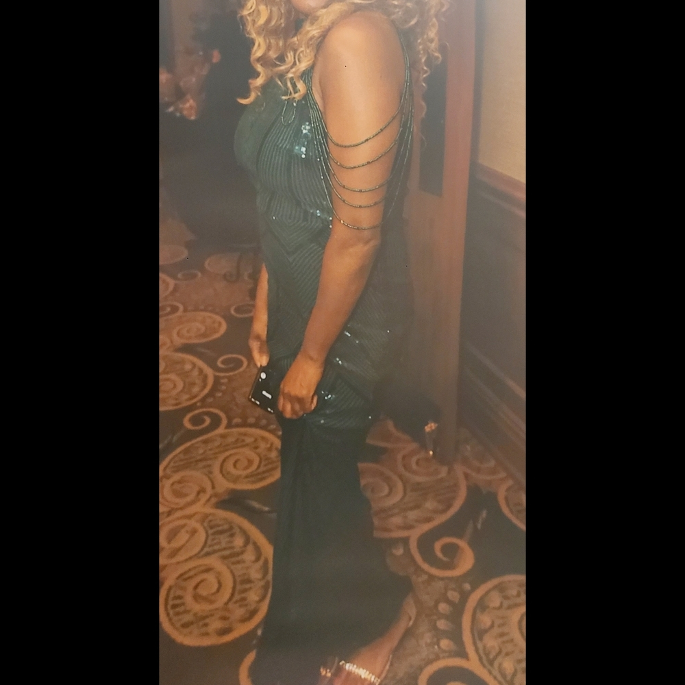 Emerald sequin Formal dress